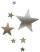 étoile argentée